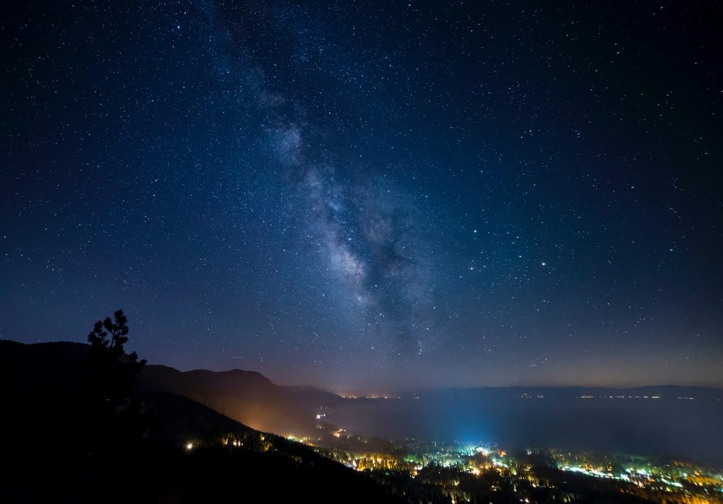 Night Sky Over South Lake Tahoe